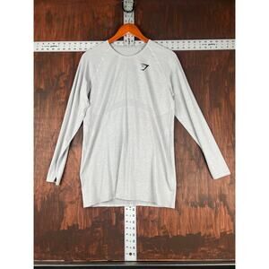 Gymshark Athletic Long Sleeve Shirt Gym‎ Training Gray Womens Medium Activewear